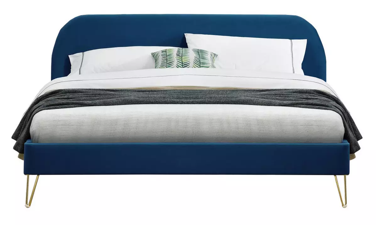 Lit velours "Garbera" 140 x 190 cm ou 160 x 200 cm de Kocoon