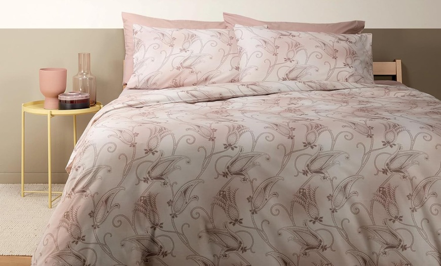 Image 1: Set copripiumino e federe in 100% cotone Bassetti