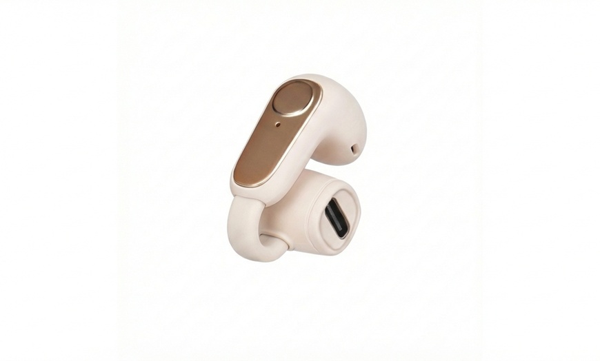 Image 4: Clip-on Noise-Canceling Wireless Bluetooth Earbuds