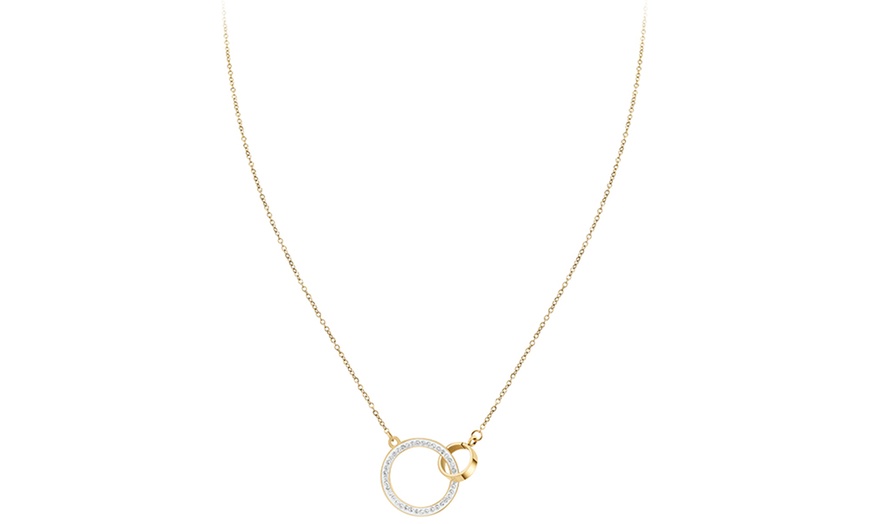 Image 10: Collar con colgante de enlace o corazón de SC Crystal