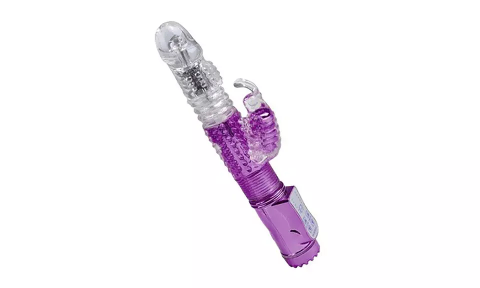 30 Speed Rotating & Vibrating Dildo Stick G-Spot Rabbit Vibrator
