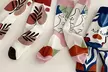 1x, 5x oder 10x Bunte Kunst-Socken für Damen - Second Medium