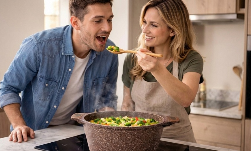 Image 39: Cocotte avec couvercle, batterie de cuisine de 6 ou 13 pièces