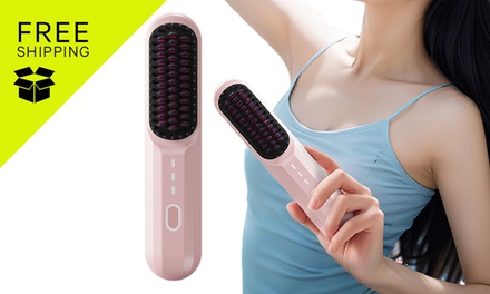 Portable Cordless Hair Straightener Brush-765316 - Sensual Sale