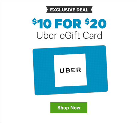 $10 for $20 Uber eGift Card