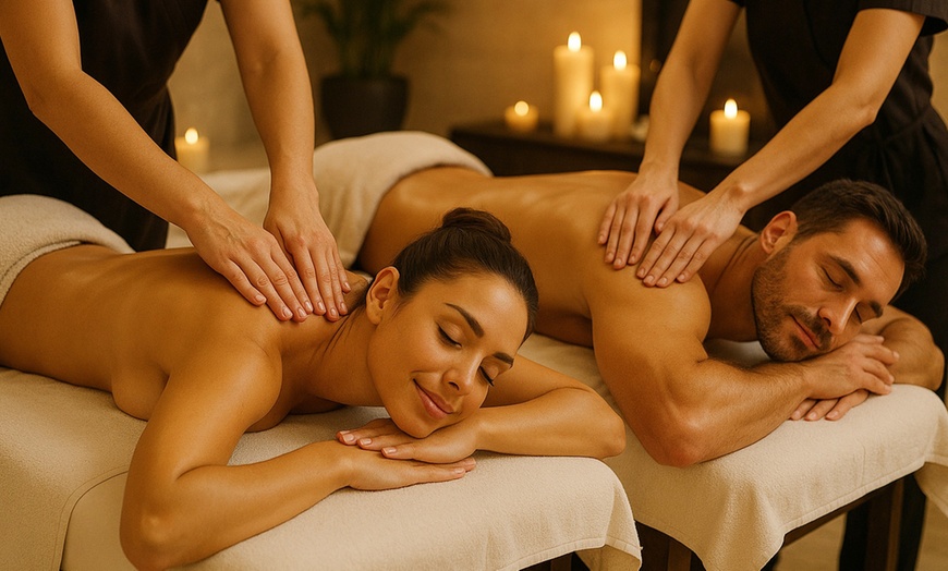 Image 1: One or Couples 50-Min Oriental Body Massage w/ Hot Stones and More