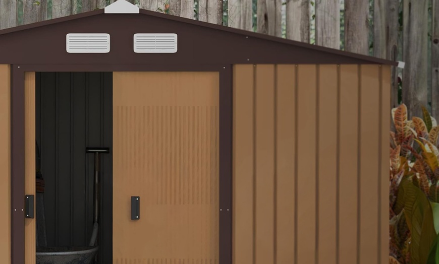 Image 12: Outsunny Garden Storage Shed