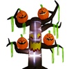 Image 18: HomCom Halloween Inflatable Tree with LED Lights