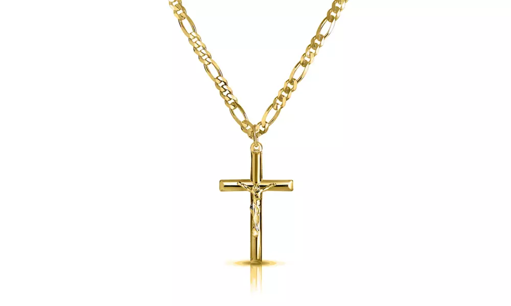 Men's Stainless Steel Crucifix Cross Chain