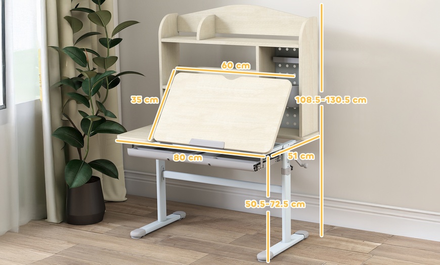 Image 5: AIYAPLAY Adjustable Kids Study Desk