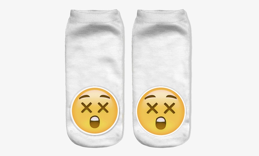 Image 3: Lot de 2, 5 ou 10 paires de chaussettes Emoji 