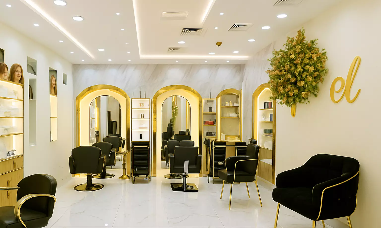 Acrylic Nail Extensions w/ Classic or Gelish Color & Optional Pedicure