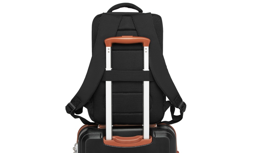 Image 6: Mochila de cabina con ribete rojo