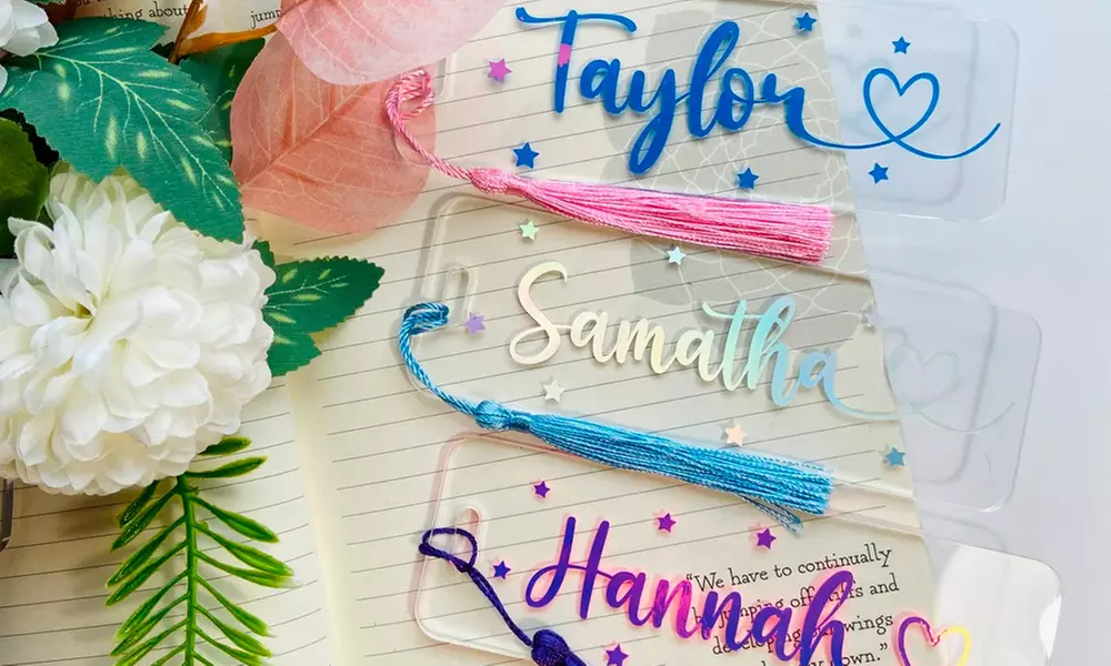 1 or 2 Customized Bookmarks - Choose your Design, Photos and Text