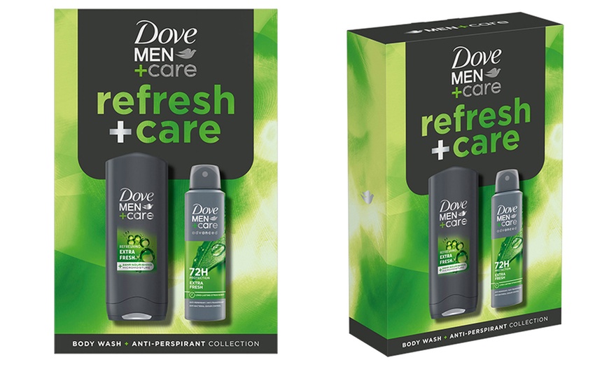 Image 4: One, Two, Three or Four Dove Men+Care Refresh+Care Duo Gift Set