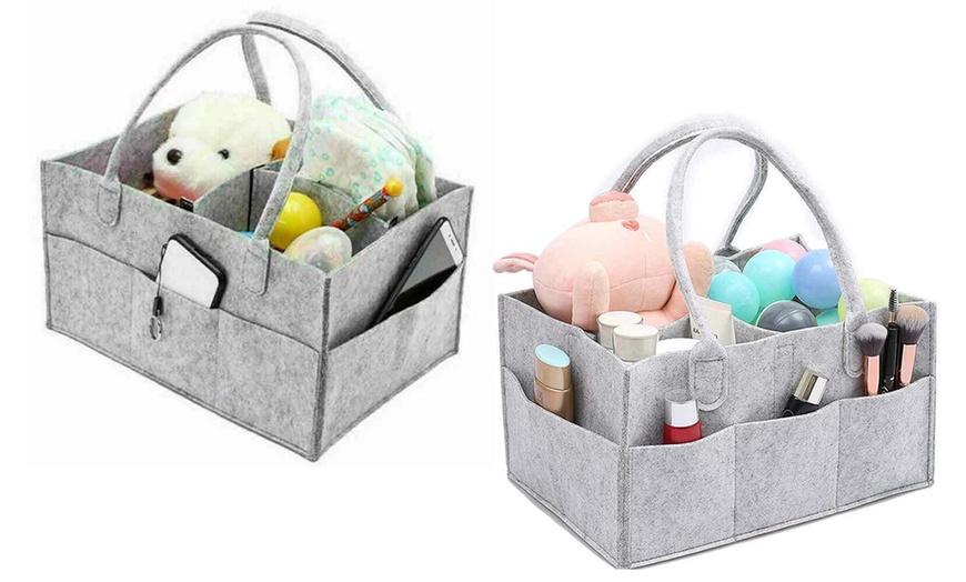 Image 3: Baby Nappy Changing Caddy Bag