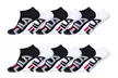 Lot de 6 ou 12 chaussettes courtes pour homme Fila avec taille et coloris au choix - Second Medium