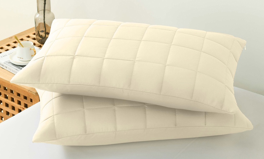 Image 6: Royal Comfort Coverlet Set - Queen - Beige-10003818