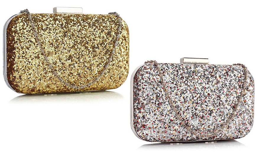 Image 1:  Sequin Clutch Bag