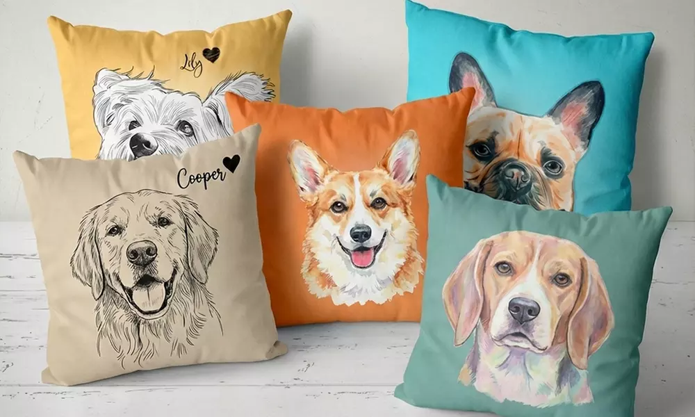 76% Off Personalized Pet Portrait Pillow from Justyling