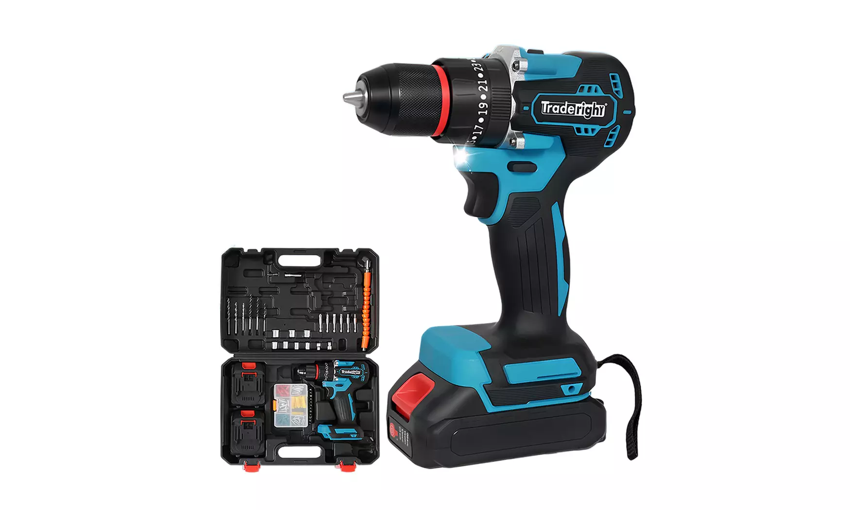Traderight Cordless Power Drill and Electric Screwdriver Sets