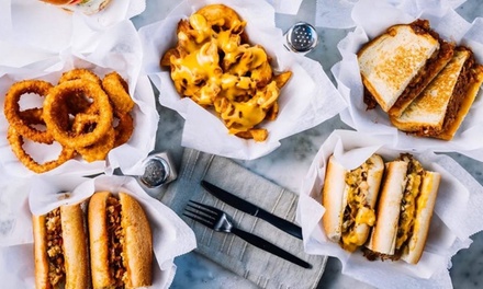 One Traditional Cheesesteak, One Large Fry, One Drink, and One Medium Ice Cream - Fat Ernie's Cheesesteaks & Hershey's Ice Cream Parlor