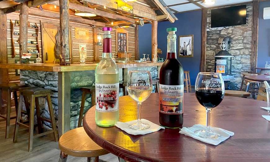 Image 1: Scenic Wine Tastings for 2, 4, or 6 in a Rustic Adirondack Vineyard 