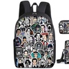 Image 14: 3-Piece Wednesday Adams-Inspired Backpack Set 