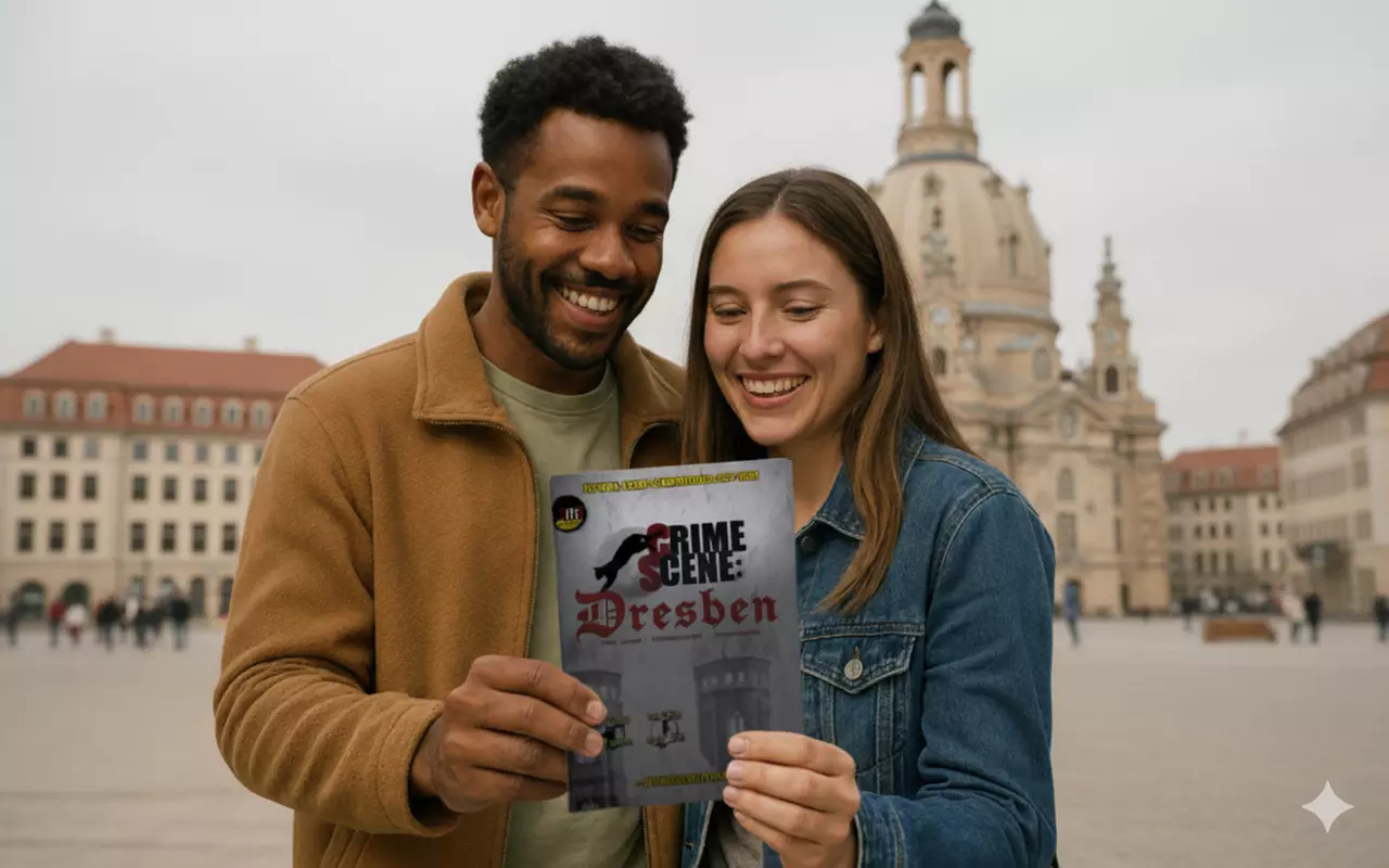 2-3 Std. Crime Scene City Tour „Romantischer Malermord“ durch Dresden