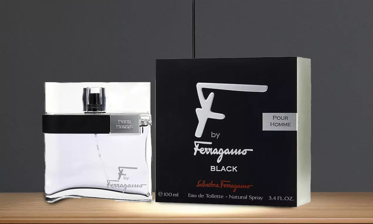 Salvatore Ferragamo F Black Pour Homme Eau de Toilette 3.4 oz / 100 ml Spray - Primary Image
