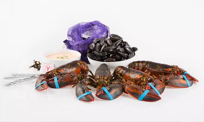 Lobster Dinner Packages or $99 for $200 Worth of Live Lobster and Seafood from Get Maine Lobster (Up to 51% Off) - Primary Image