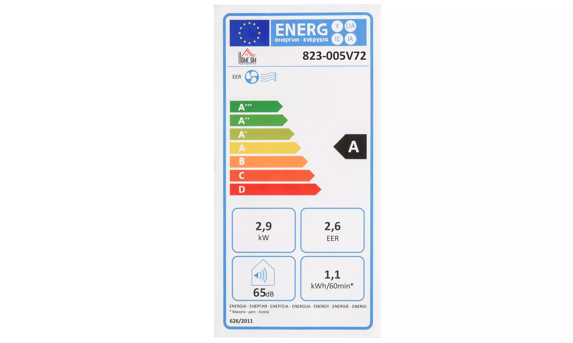 HomCom 7000, 9000, 10000 BTU Portable Air Conditioners