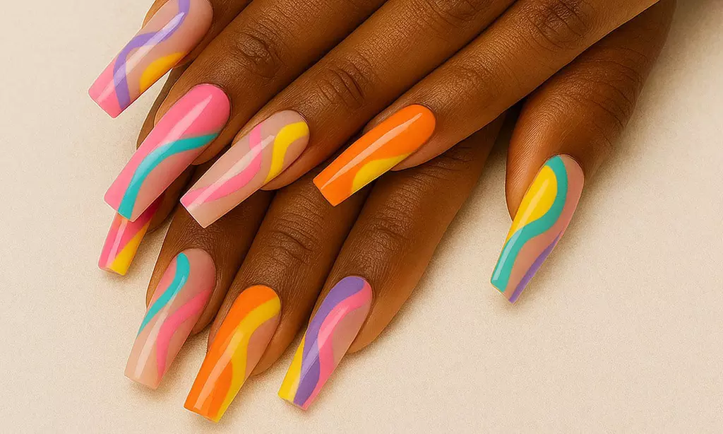 Achieve Stunning Nails with Luzbelle Studio's One, Two, or Three Deluxe Acrylic Nail Sets (Up to 50% Off) - Second Medium