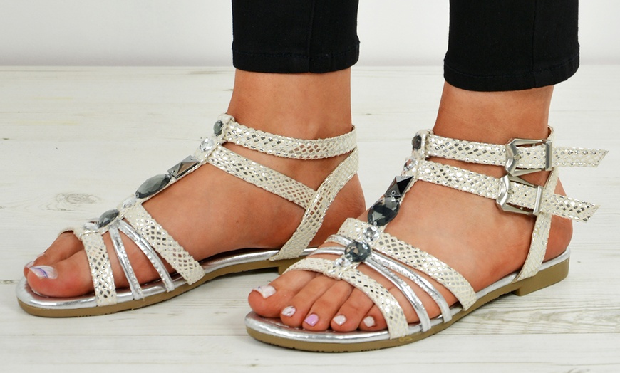 Image 7: Women's Jewelled Sandals