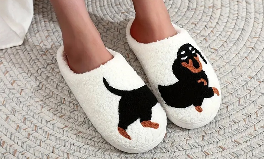 Image 11: Pet-Themed Holiday Slippers