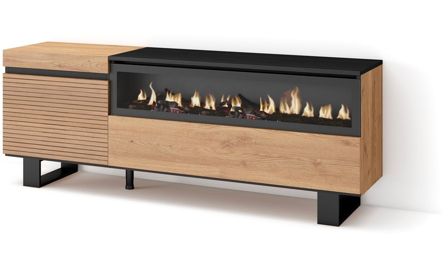 Image 12: Meuble TV avec ou sans cheminée électrique LED