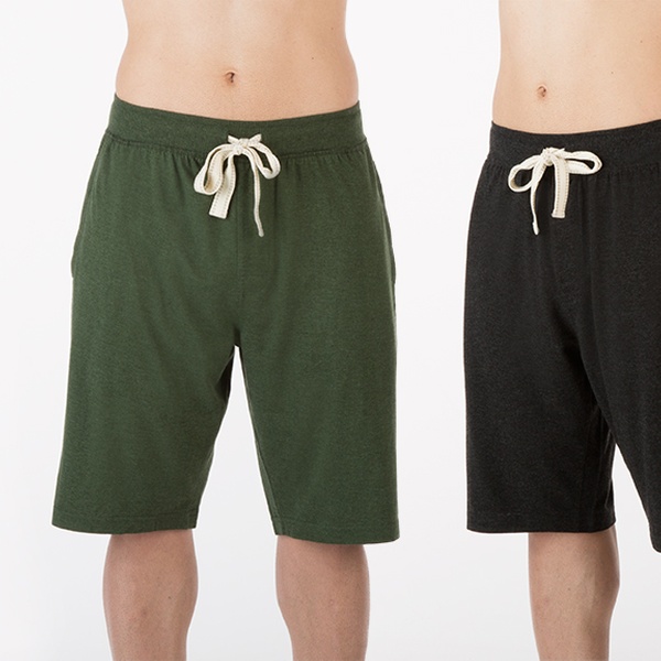 mens knit sleep shorts