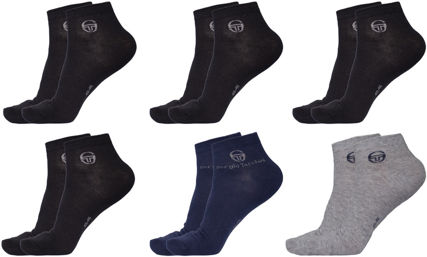 Image 5: 6 o 12 calzini corti alla caviglia Sergio Tacchini