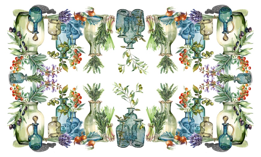 Image 17: Tovaglia digitale in tessuto Panama