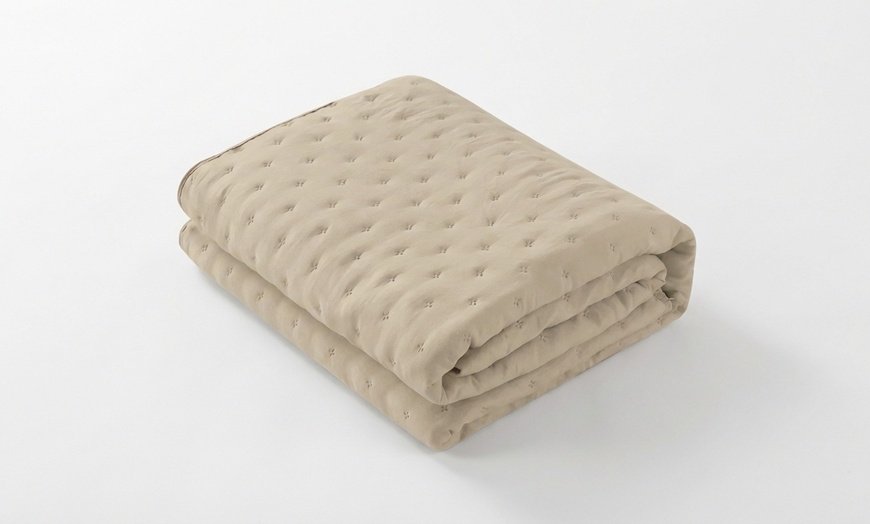 Image 10: Copriletto primaverile trapuntato matrimoniale 