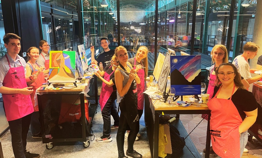 Image 3: Stwórz własny obraz: voucher na wybrane wydarzenie Wine & Paint