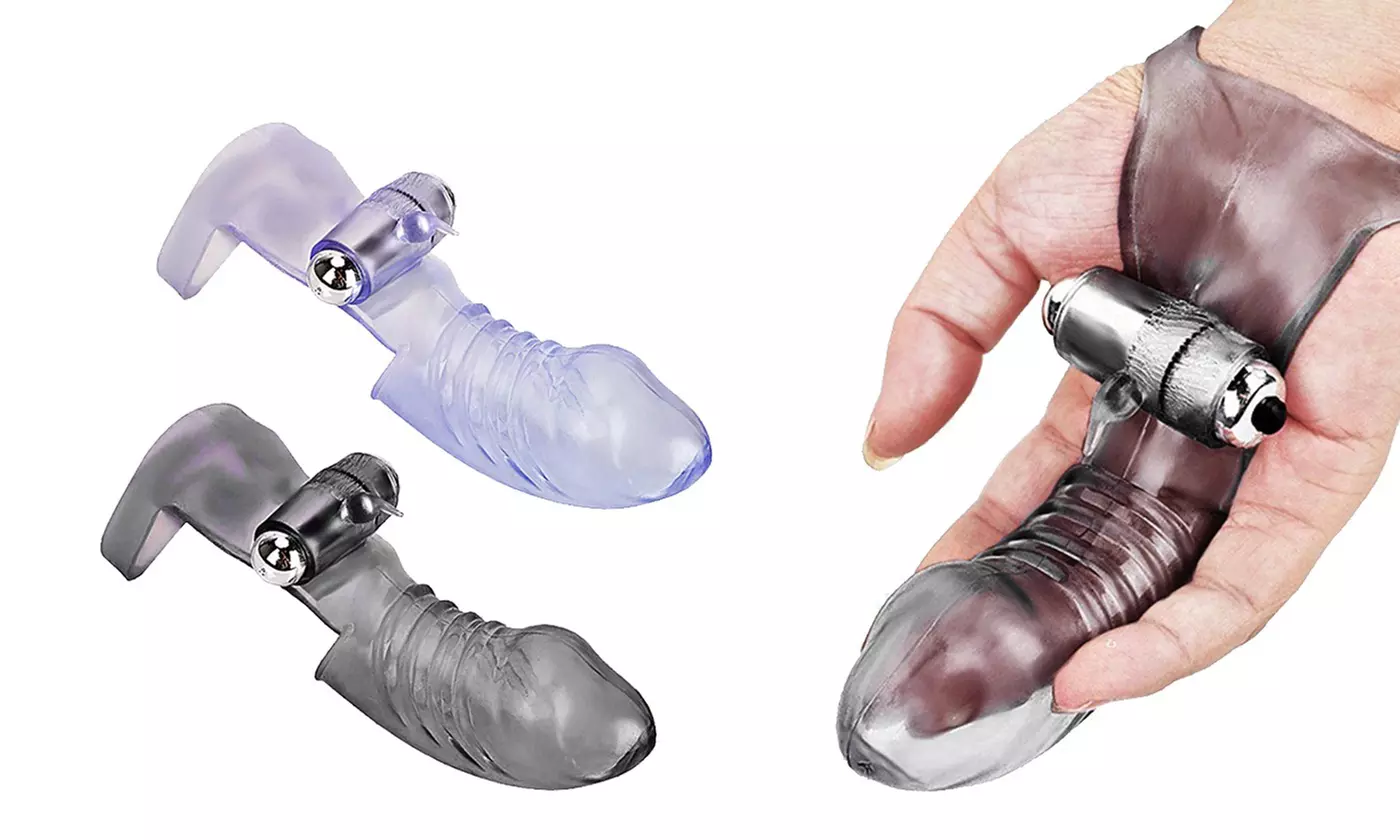 Finger Vibrator G-Spot Waterproof Finger Banger Massager Strap-on Dildo Sex Toys
