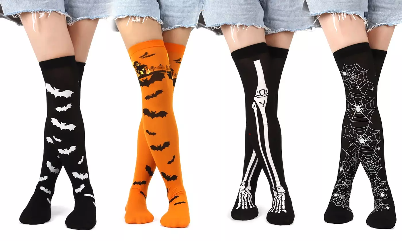 Women's Knee High Halloween Socks