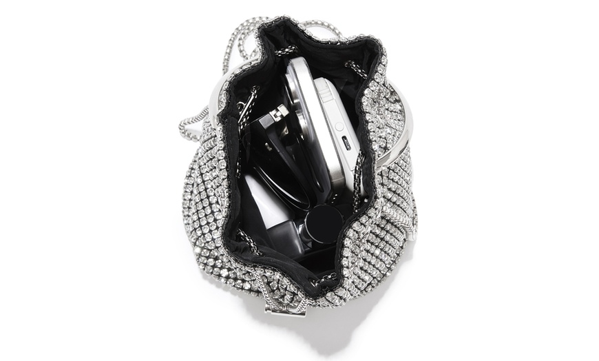 Image 15: Bolso bombonera de fiesta con apliques brillantes