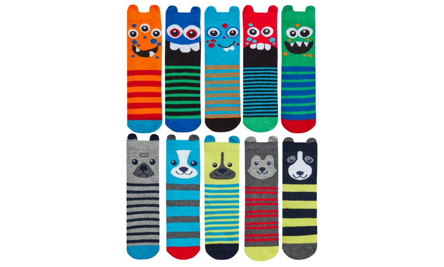 Image 2: Ten-Pack of Colourful Kids' Socks