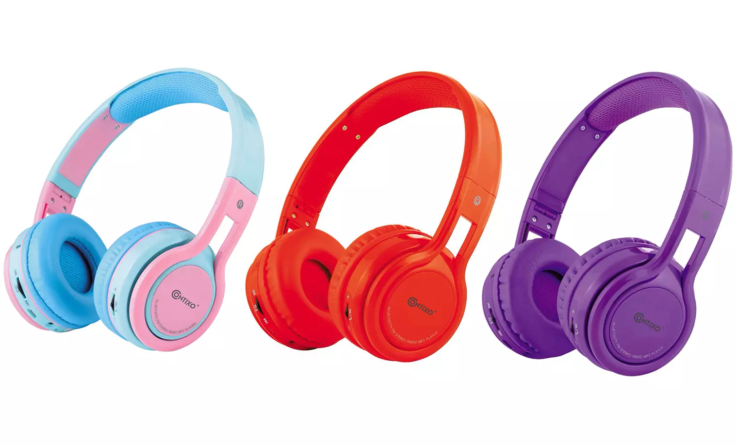 Contixo KB2600 Kid-Safe Foldable Wireless Bluetooth Headphones - Primary Image