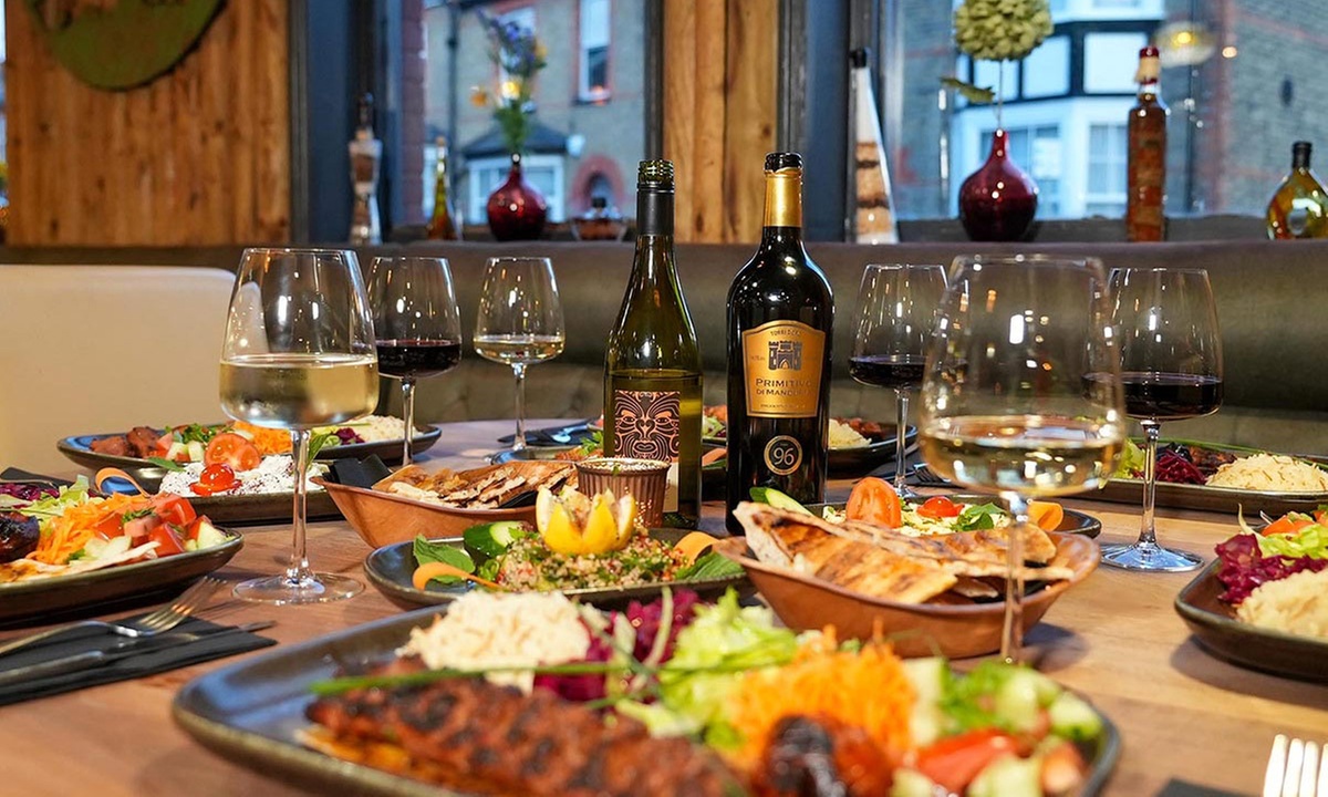 2-Course Authentic Turkish & Mediterranean La Carte Dinner For 2 or 4