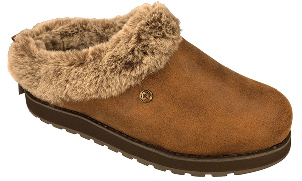 skechers fur lined slip on shoes