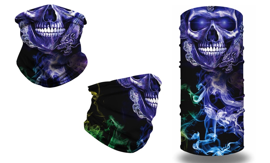 Image 6: One, Two or Six Skull-Themed Cycling Masks