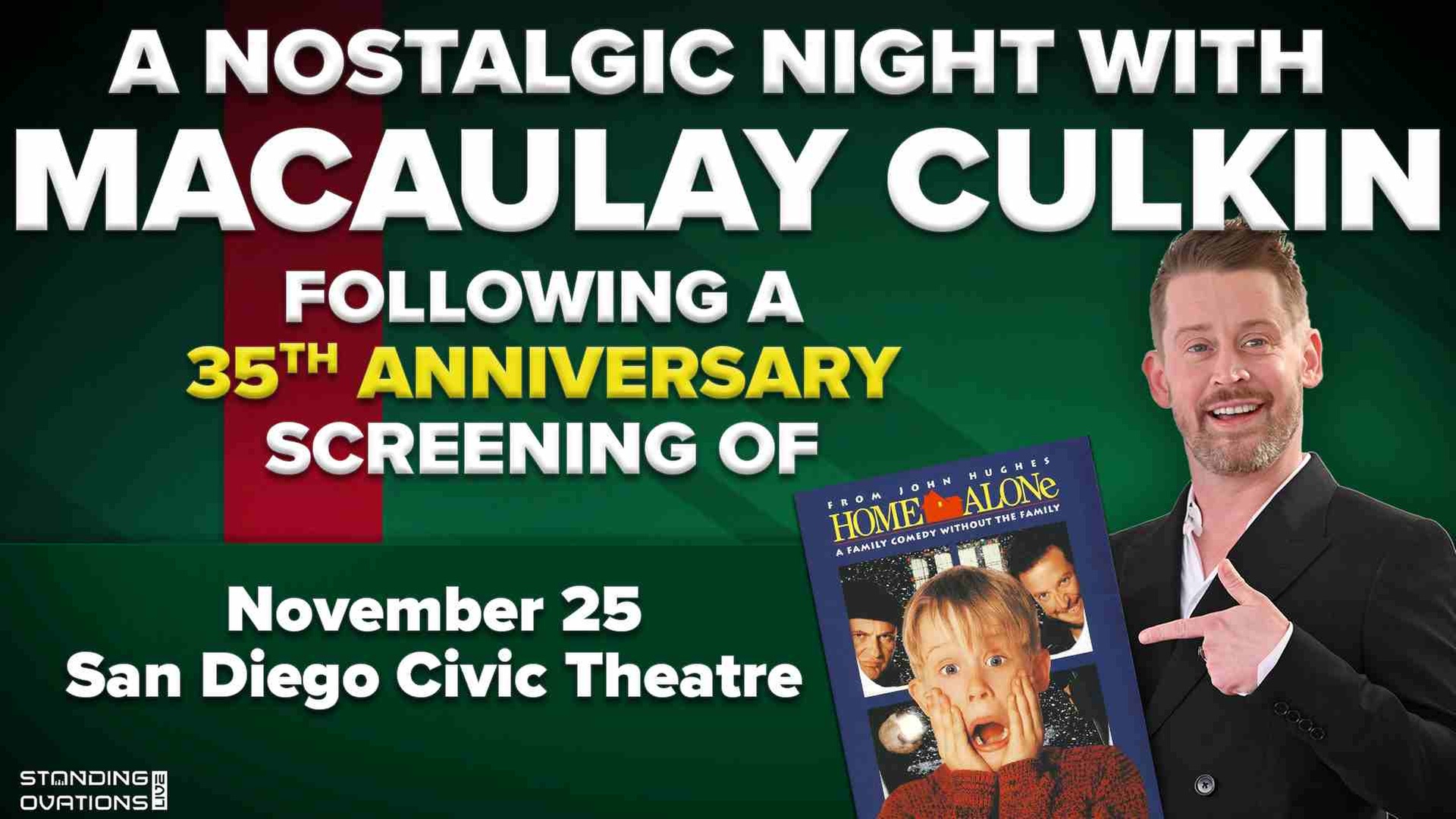 A Nostalgic Night Macaulay Culkin Home Alone 35th Anniversary on November 25